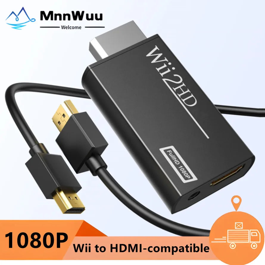 Wii to HDMI Converter Adapter with 720p or 1080p Output