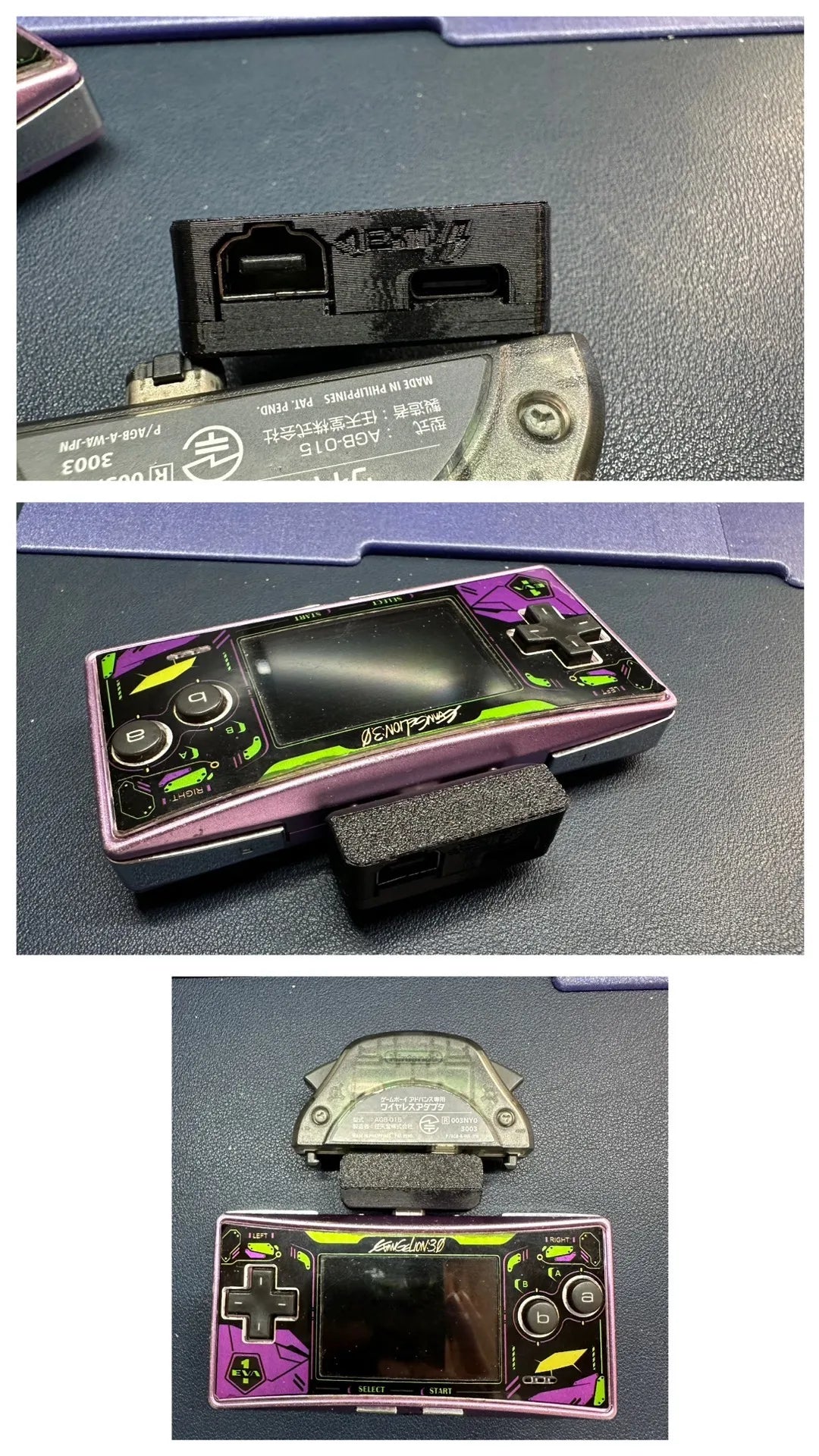 Game Boy Micro GBM to Type-C Adapter Converter Ver 2.0, with Wireless Link Cable Function & ETX Port for GBA Link and Save