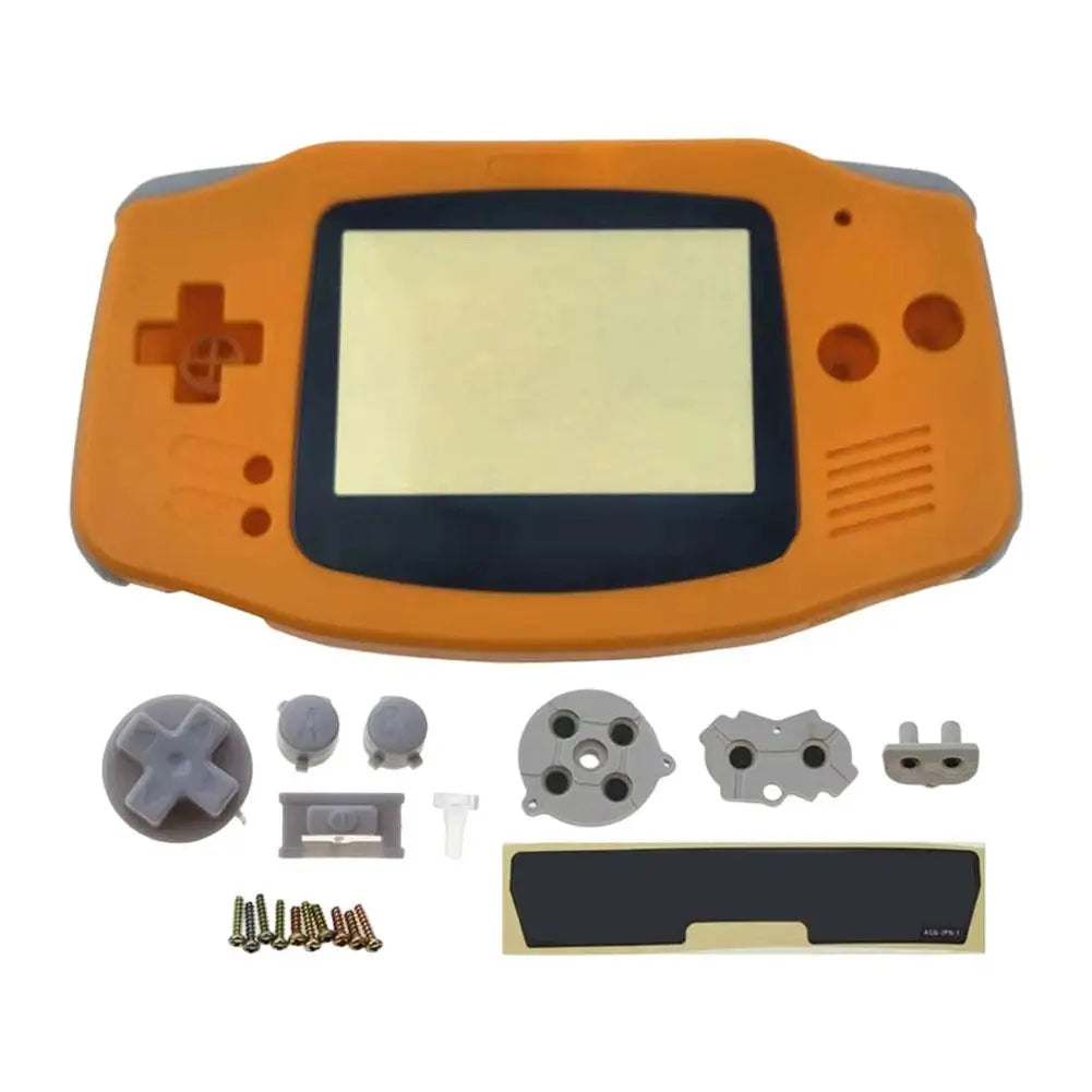 Replacement Full Housing Shell Kit DIY Casing Clear Replacement Shell Full Housing Cover with Buttons Custom For Game Boy GBA