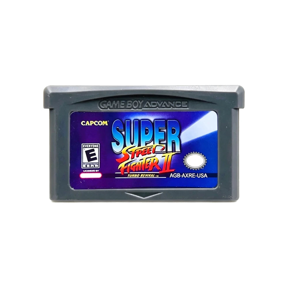 2 PCS Super Street Fighter II Turbo Revival CAPCOM GBA Cartridge USA EUR Retro Video Game Cards for GBA GBA SP NDS NDSL Consoles