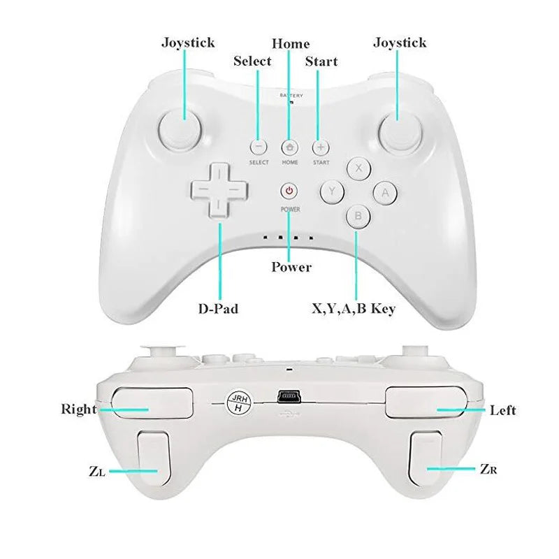Classic Wireless BT Gamepad For Wiis U Pro Controller Gaming Joystick Joypad