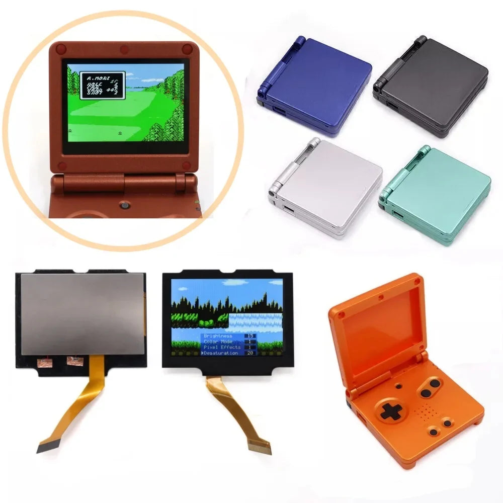 GBA SP V5 3.0 Inch IPS Screen Kit with 3.7V Rechargeable Pack