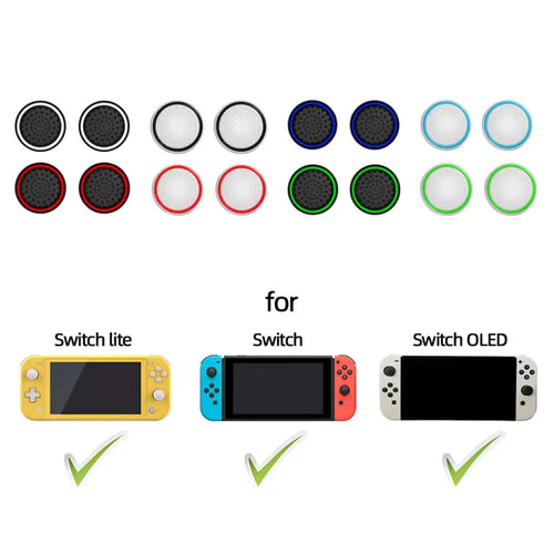 10Pcs Luminous Thumb Grips for PS4, PS5, Xbox One & Switch