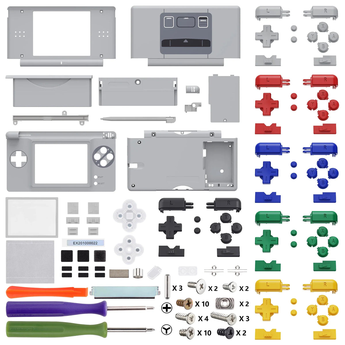 eXtremeRate Nintendo DS Lite NDSL Full Housing Shell