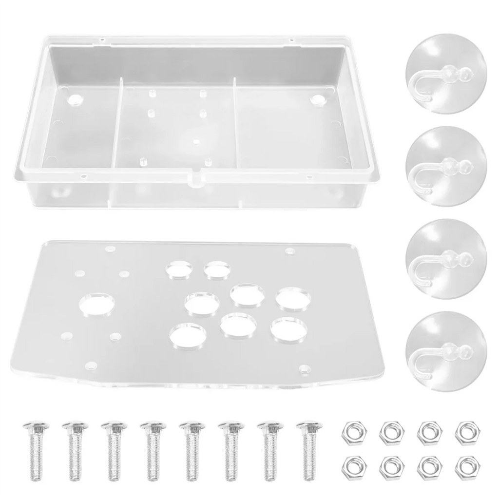 GET! DIY Arcade Joystick Acrylic Panel Case for Arcade Game Machine DIY Can Be Installed Joystick Button for Retro Video Game