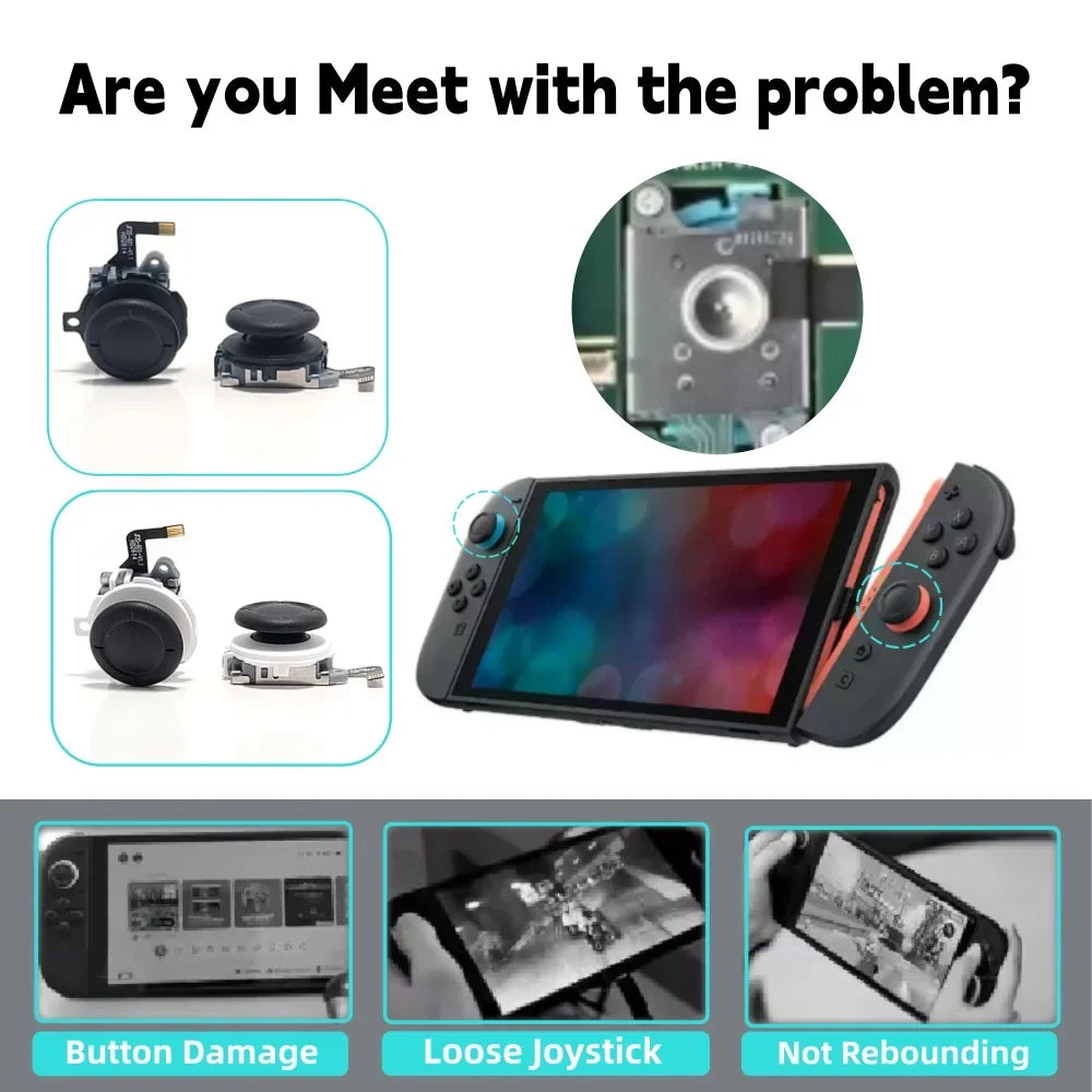 TMR Joystick for Switch 2 Joy-Con 2, Left Right 3D Analog Stick