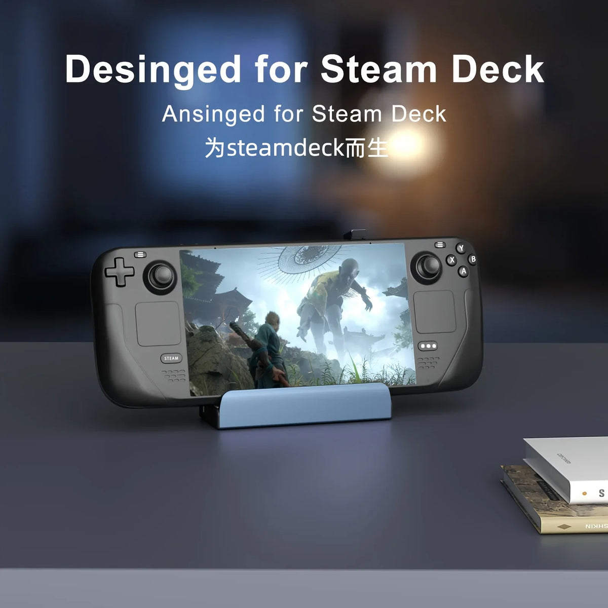 6-in-1 Steam Deck Dock, 4K HDMI 2.0, Ethernet, 3x USB 3.0, PD 60W