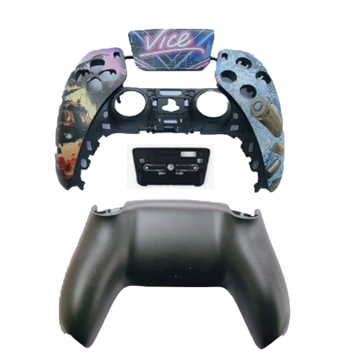 GTA Pattern Replacement Shell for PS5 Controller, DIY Face Shell