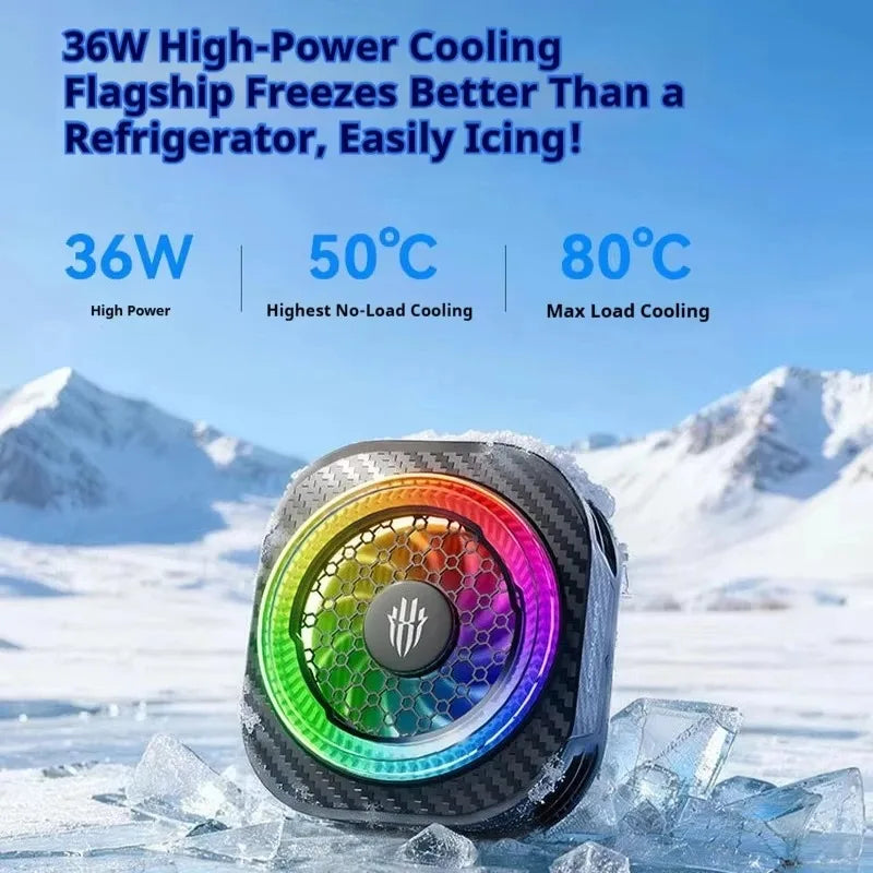 RedMagic Cooler 8 Pro, Magnetic CellPhone Cooler for Gaming, 36W High-power Heat Dissipation Cool Down Heat Sink Comfortable