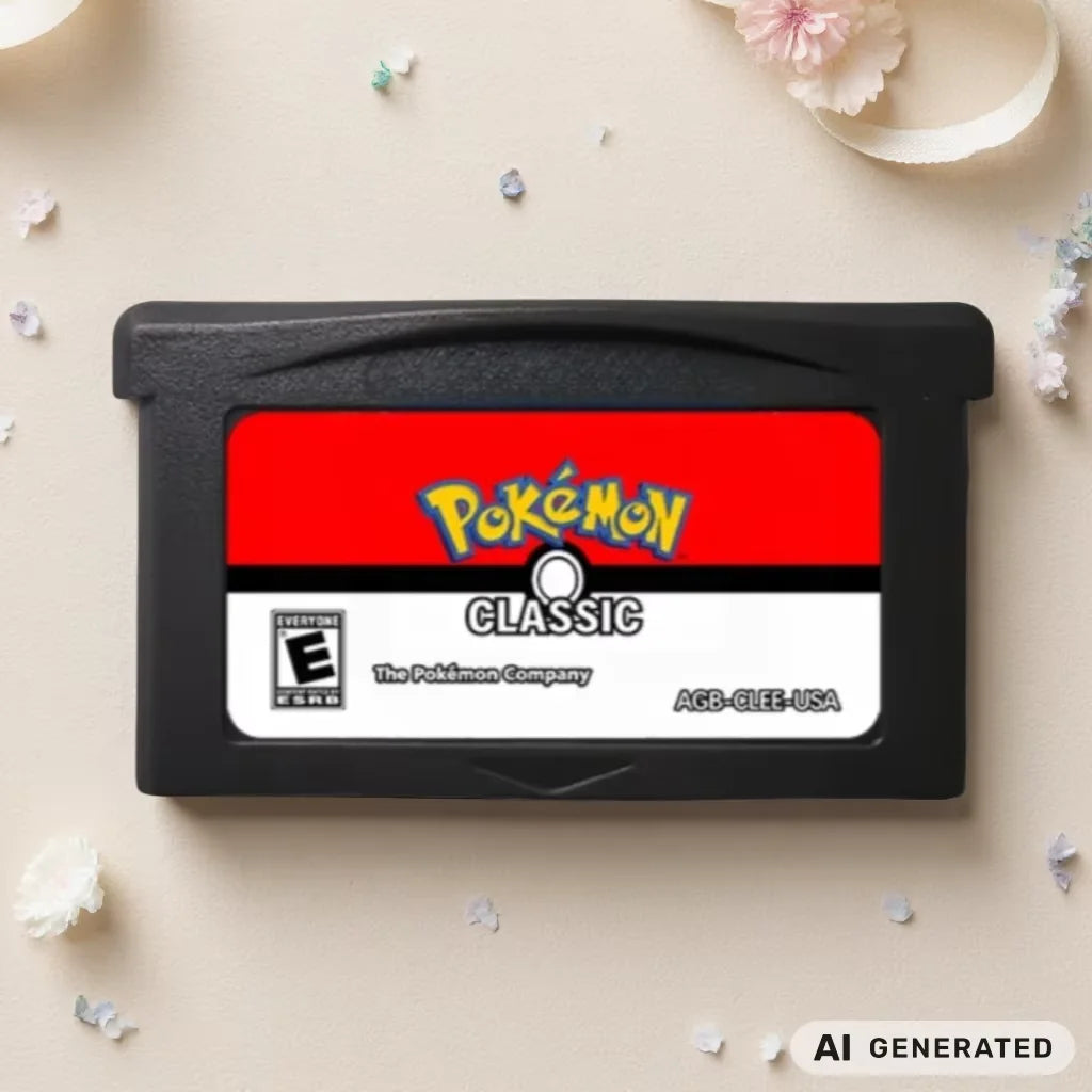Pokémon GBA RTC Reproduction Cartridge, English Game Styles
