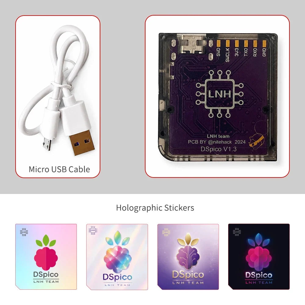 DSpico V1.3 Open-Source Flash Cart 32Mbit RP2040 for NDS/DSi/3DS