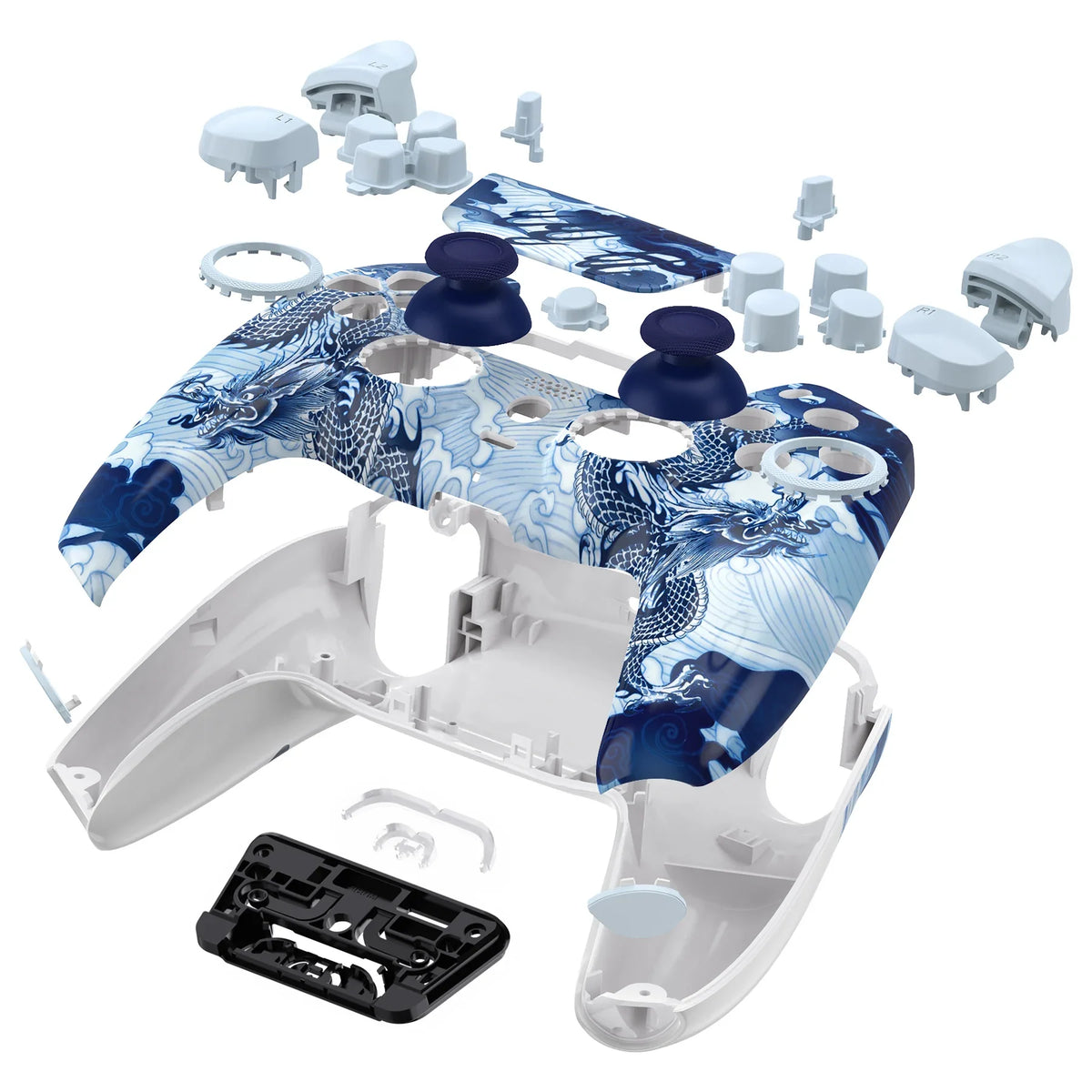 eXtremeRate Luna Shell for PS5 BDM-030/040/050 - Porcelain Dragon