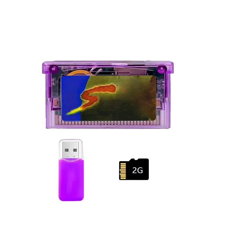 REMANK GBA Flash Mini Flash GBA Cart for SP GBM IDS NDS NDSL GBA SP 2GB SD Adapter Game Accessories