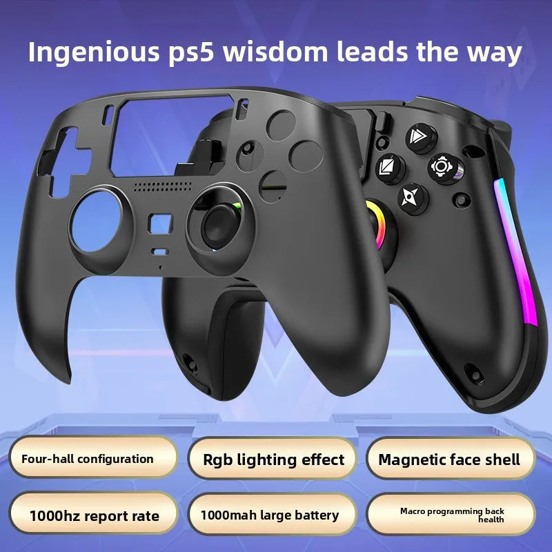 P525 Wireless Hall Controller with Gyro for PS5, PS4, PC