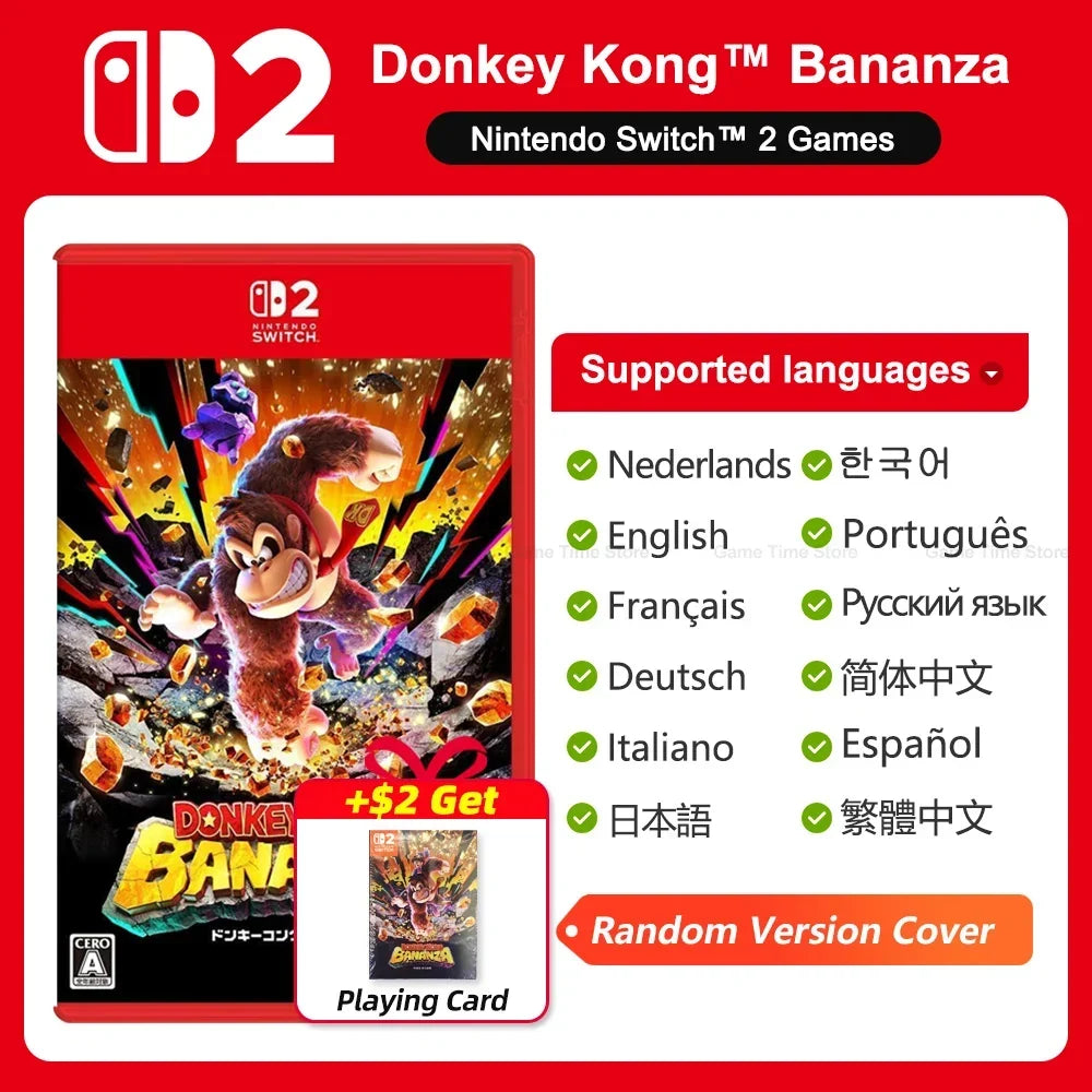 Donkey Kong Bananza for Nintendo Switch 2 Physical Game Card
