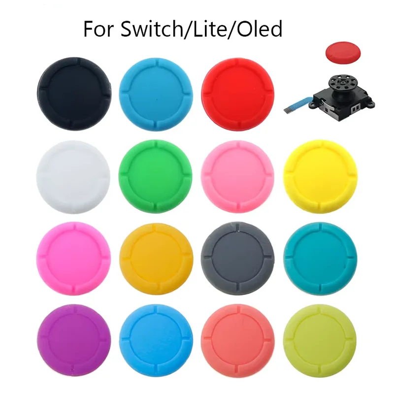 Silicone Rubber Protective Skin Joystick Grips Cap For Switch NS Lite Oled Controller Joy-Con Rocker Cover