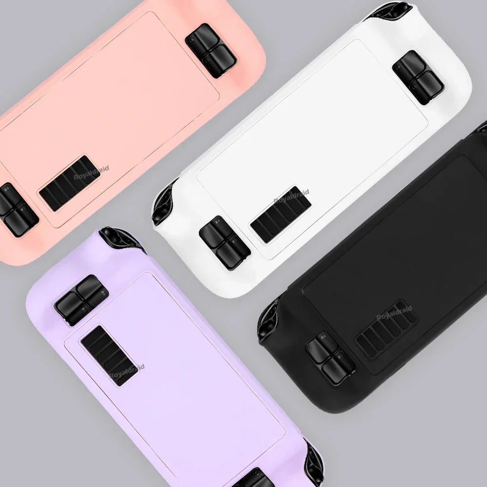 4 Colors For Steam Deck Game Console Soft Protective Shell for Steam Deck TPU Case Silicone Shockproof Anti-drop Back Cover