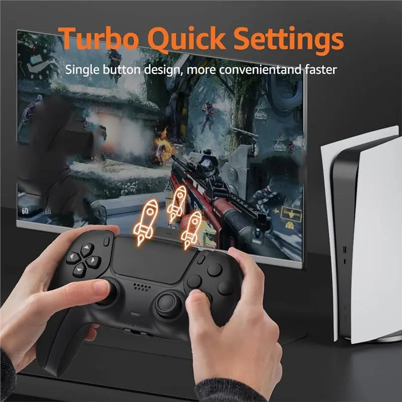 Feature For PS5 Controller Paddles With MIC Function, Supports Combo, Turbo Key Swap/Remapping For PS5 Console, PC& MAC-[PRDSB-J