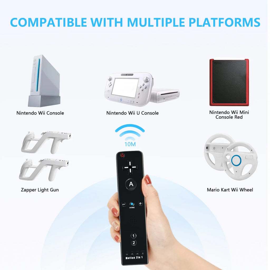 Compatible with Nintendo Wii & Wii U Game Gamepads Nunchuck Controller Joystick Gamepad Replacement for wii Nunchuck Controller