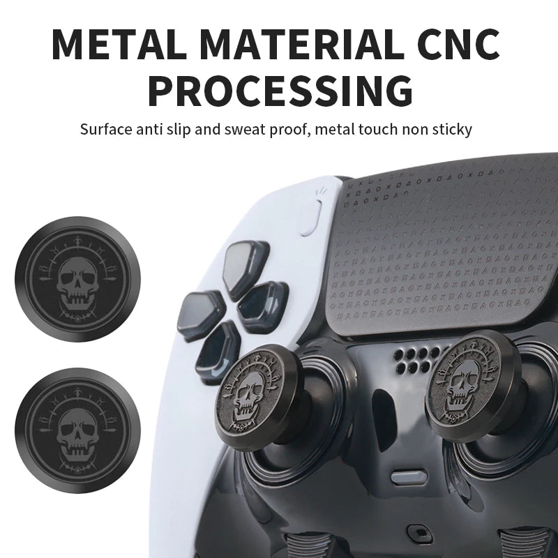 1set For PS4 PS5 Edge Elite Game Handle Controller Metal High and Low Rocker Cap Paddle Back Button Accessory