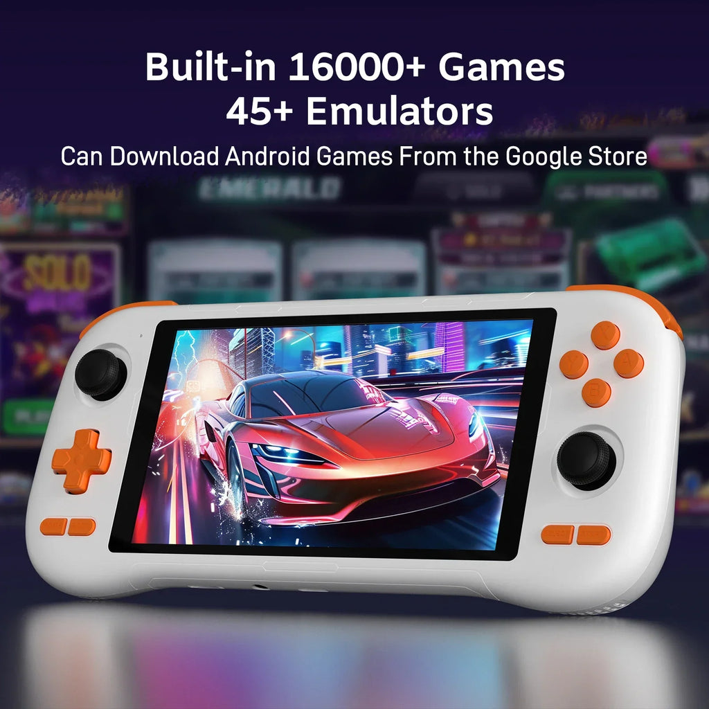 KINHANK K56 Handheld Game Console 5.5'' Touch Screen 50 Emulators for PS1/PSP/DC/SS Android 14 5000mAh WIFI5 Retro Game Player
