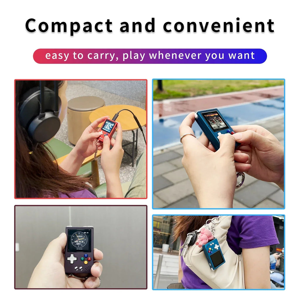 ANBERNIC RG Nano Handheld Game Console Portable Retro Video Games Consoles Hand Held Aluminum Alloy CNC Music Player 1.54Inch IPS