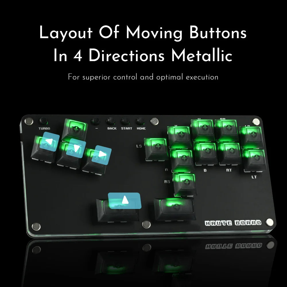 Haute42 Fightstick Hitbox Leverless Controller Mini Stickless Arcade Stick For PC /Ps3/ Ps4 /Switch Arcade Hitbox Controller