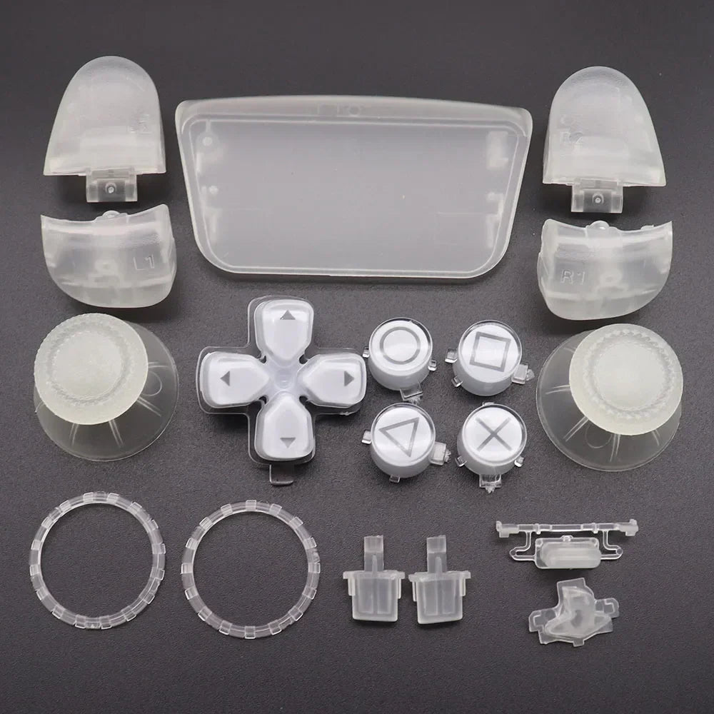 Replacement Buttons Set D-Pad L1 R1 L2 R2 Trigger Button Key Accent Ring For PS5 V3 3.0 BDM-030 Controller