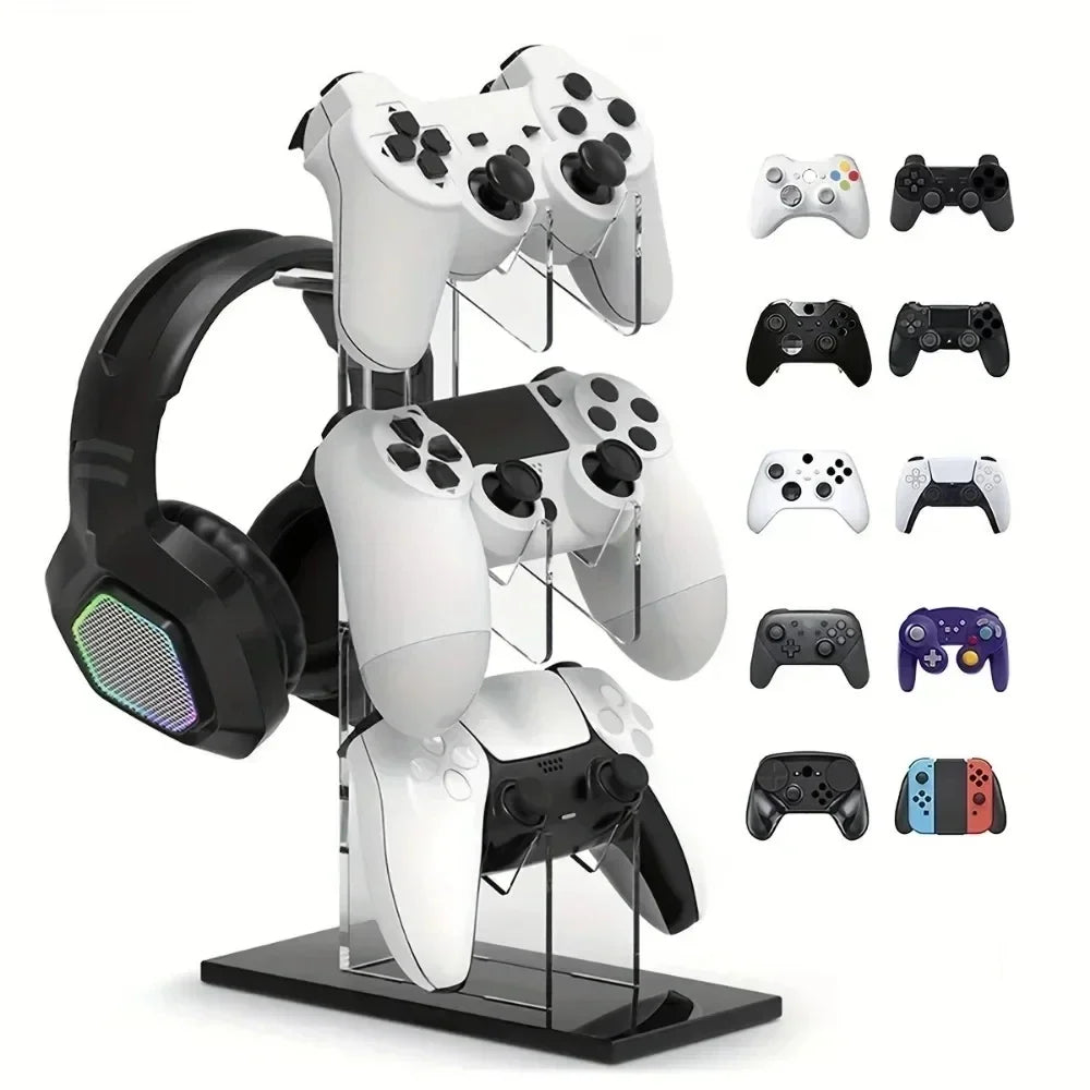 Controller and Headphone Display Stand for PS5, PS4, Xbox