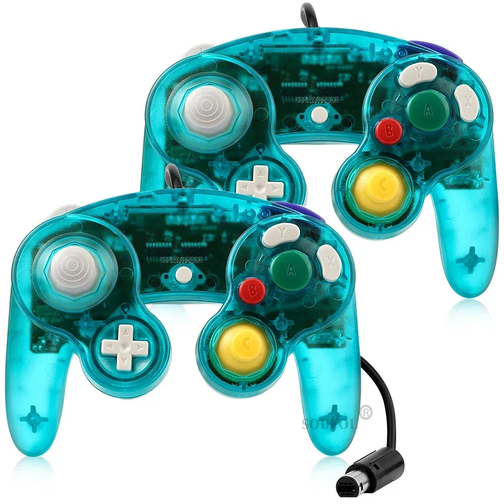 GameCube Transparent Wired Controller Gamepad, 1.5M Cable