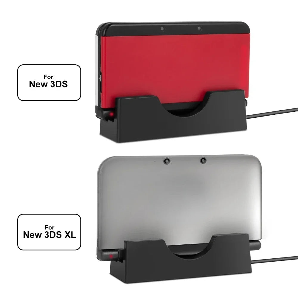 New 3DS LL Charging Stand for Nintendo 3DS XL with USB Cable