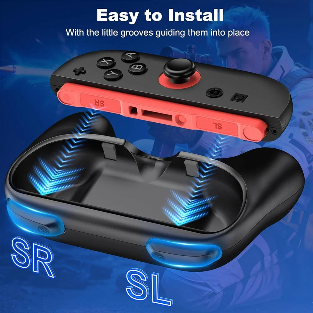 2PCS Hand Grip Kit for Nintendo Switch 2 Console Joypad Controller Grip Stand Joystick Holder Bracket for Switch 2 Accessories