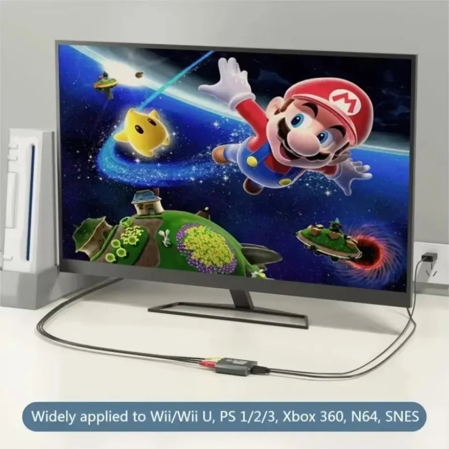 AV to HDMI Converter for Wii PS2 N64 and Retro Consoles