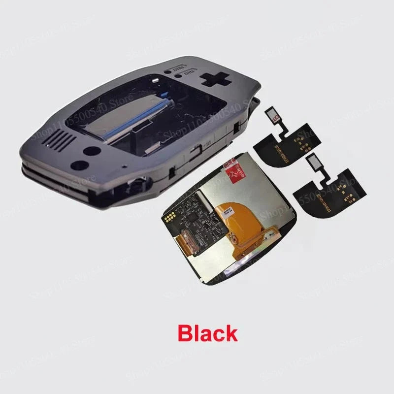 Full New GBA IPS V4 Laminated Screen Kits for Gameboy Advance IPS Screen 15 Levels High Brightness Gaming Screen with Shell