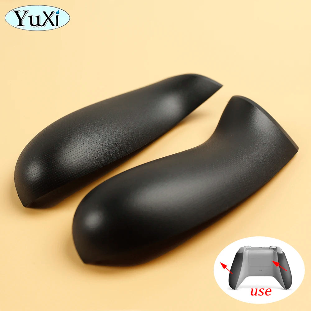 1Pair Grip Rear Handles For Xbox One Slim S Controller LR Grips Shell Back Panel Plastic Black White Skin Faceplate Replacement