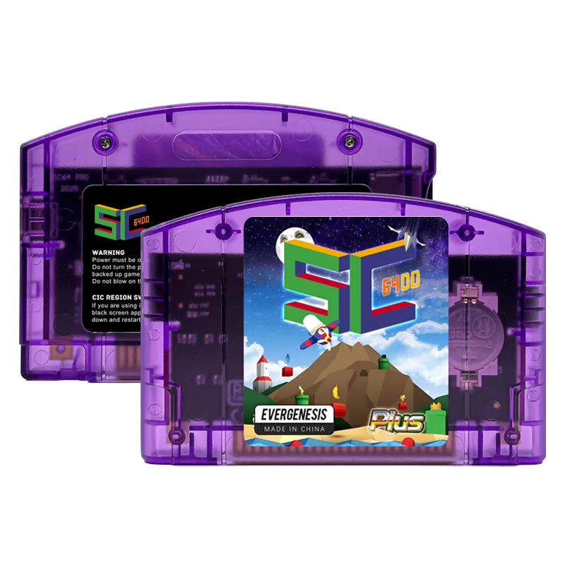 EVERGENESIS SC64 Open Source N64 Flash Cart 16GB Card 64DD