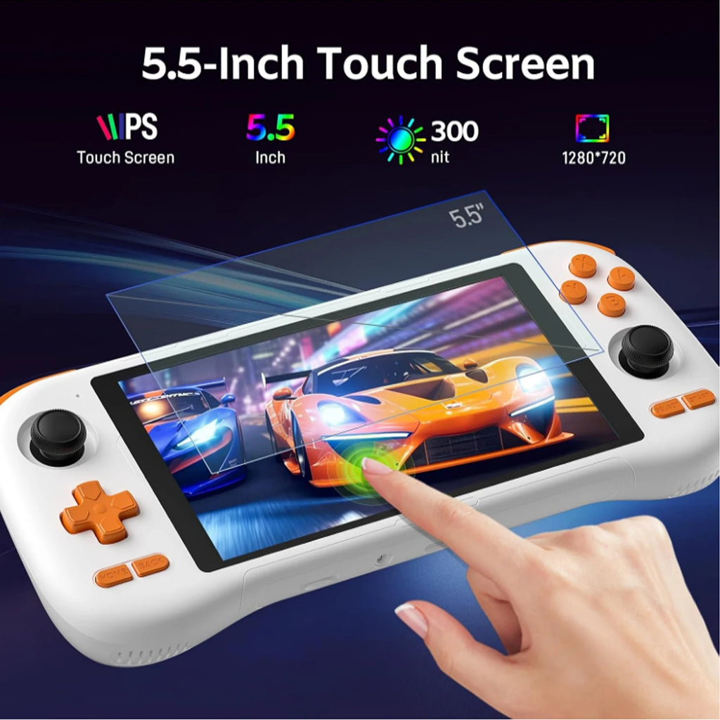 Handheld Game Console Android 14 System Portable Retro Video Game Player Built-in Massive Game Library 1080p IPS Touch Screen