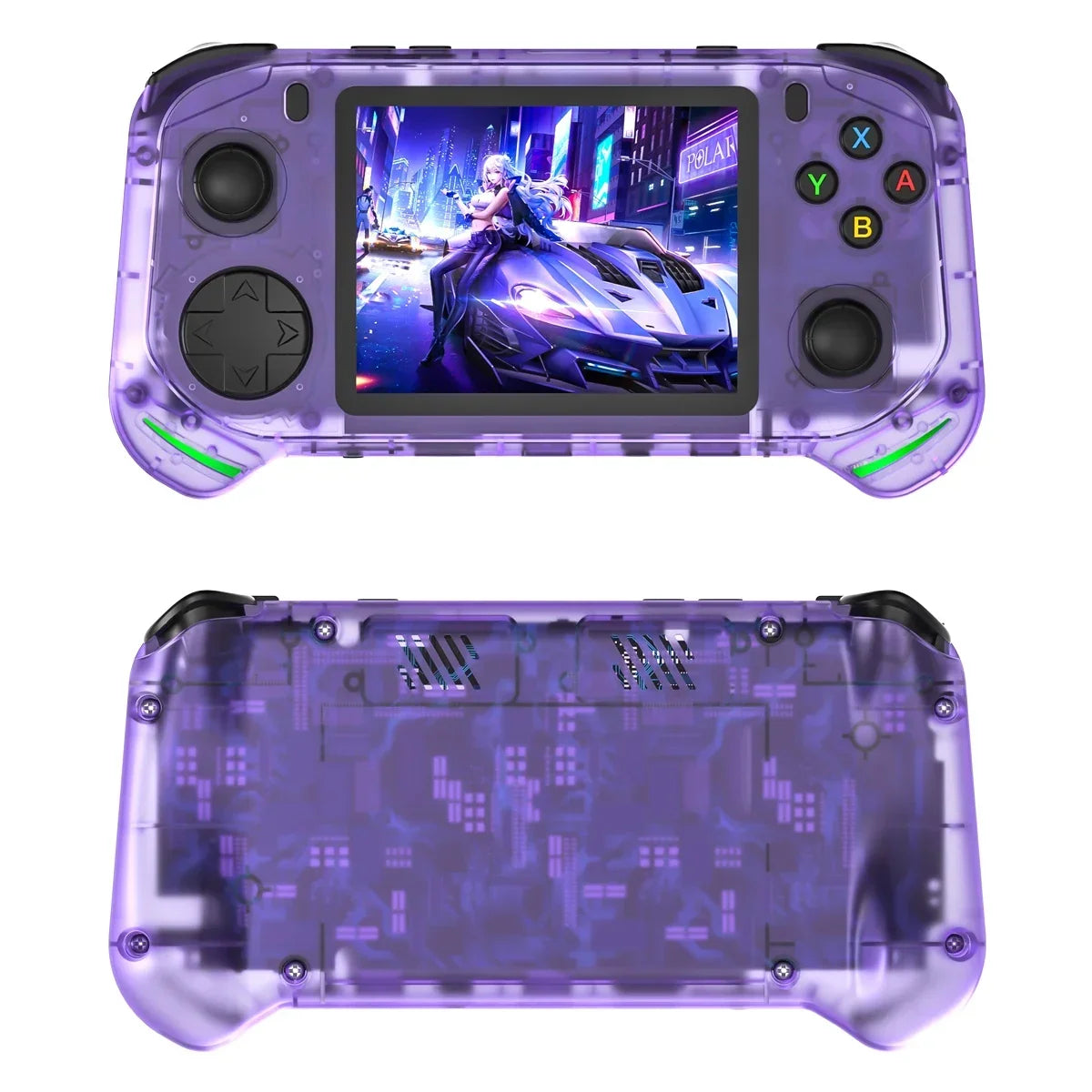 New RX6H Open Source Retro Handheld Video Game Console 3.5 Inch IPS Screen Portable Linux System Pocket Player with 128GB Games