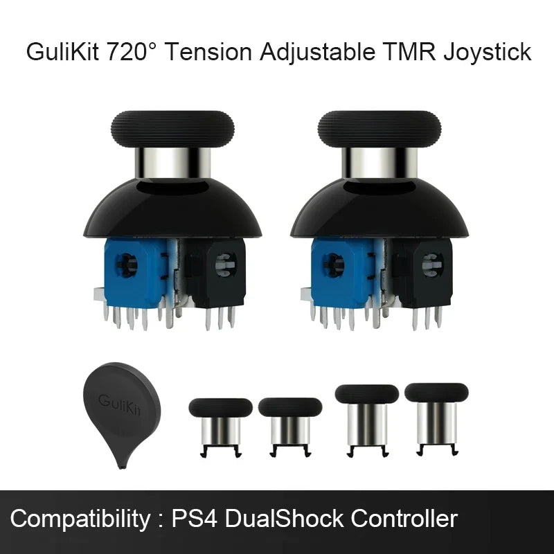 GuliKit 720° Tension Adjustable TMR Joystick for PS4 PS5 Edge Gamepad for Switch Pro Xbox Series Controller Game Accessories