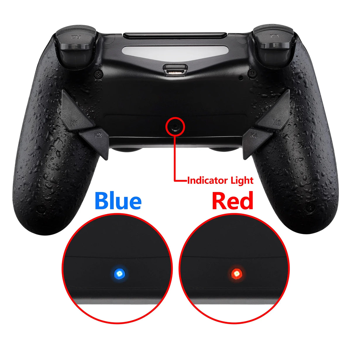 eXtremeRate Dawn Remappable Remap Kit for ps4 Slim Pro Controller JDM 040/050/055 w/ Back Shell & 4 Back Buttons