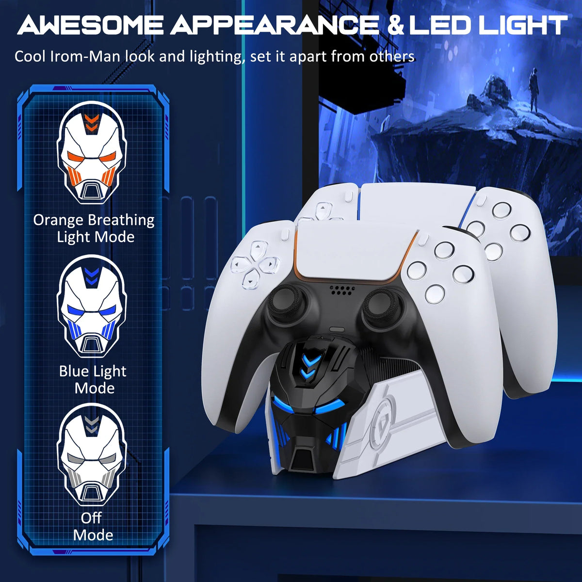PS5 Controller Dual Charging Station DualSense Charger Stand