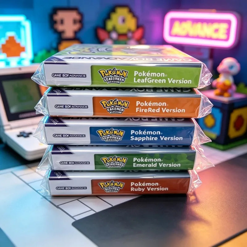 GBA 5-Game Reproduction Cartridge, Emerald, FireRed and More