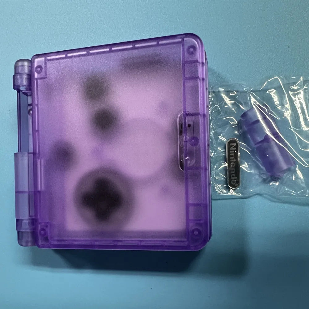 New Shell Case for GBASP Housing GBA SP Shell with Buttons and Sticker Sets Replacement for Gameboy Advance SP Game Accessories