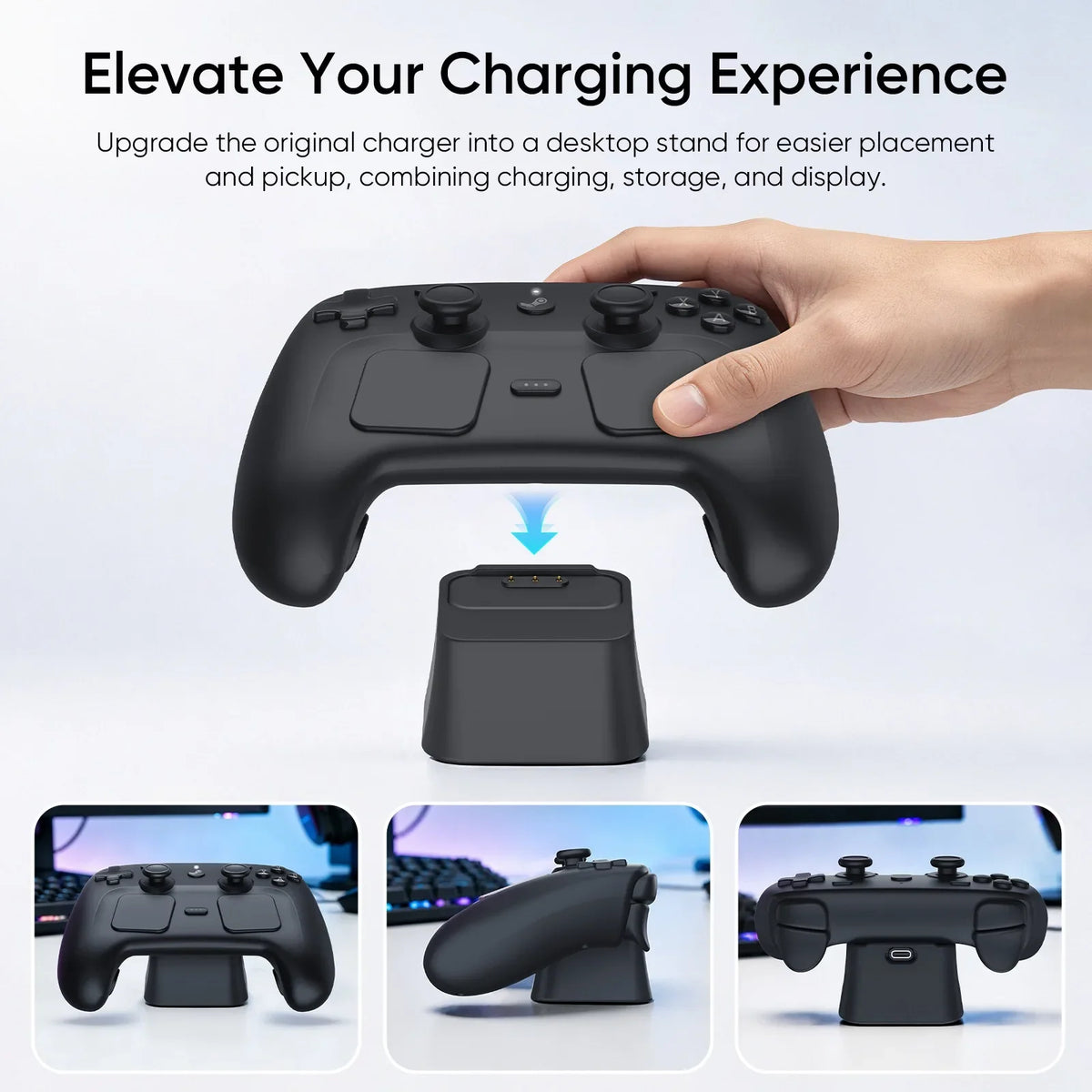 Magnetic Charging Dock for Steam Controller 2, Silicone Base
