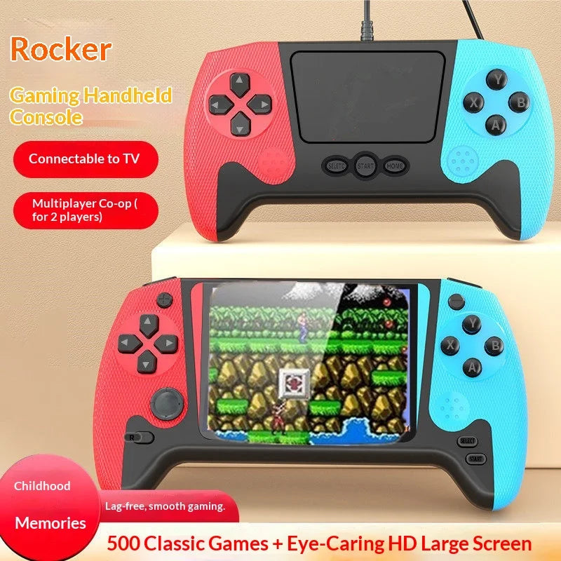 Sup Handheld Game Console Retro Rechargeable Dual Player Three Five Inch Screen 500 Games Support Tv Output Nostalgic For Adults