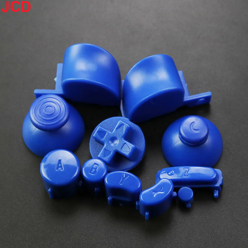 JCD 1set  Analog Stick Cap Buttons Keypads Y X A B Z Buttons Joystick Stick Caps For Gamecube For NGC Controller