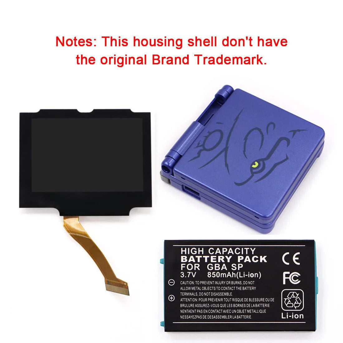 GBA SP Drop-in IPS V5 Laminated LCD Kit, BSP-1 with OSD Menu