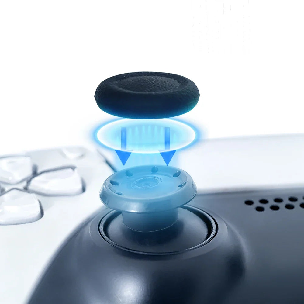 2-6 Pcs Replacement Thumbstick Caps For PS5/PS4 Controller Soft Silicone Anti-Slip Joystick Cover Gamepad Repair Accessories Set