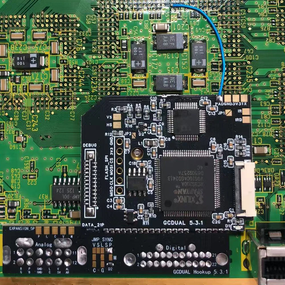 GCDual 5.3.1 HDMI Video Mod Kit for GameCube DOL-001 GCVideo Digital Audio RGBS RGBHV RGsB YPbPr Output Professional Install
