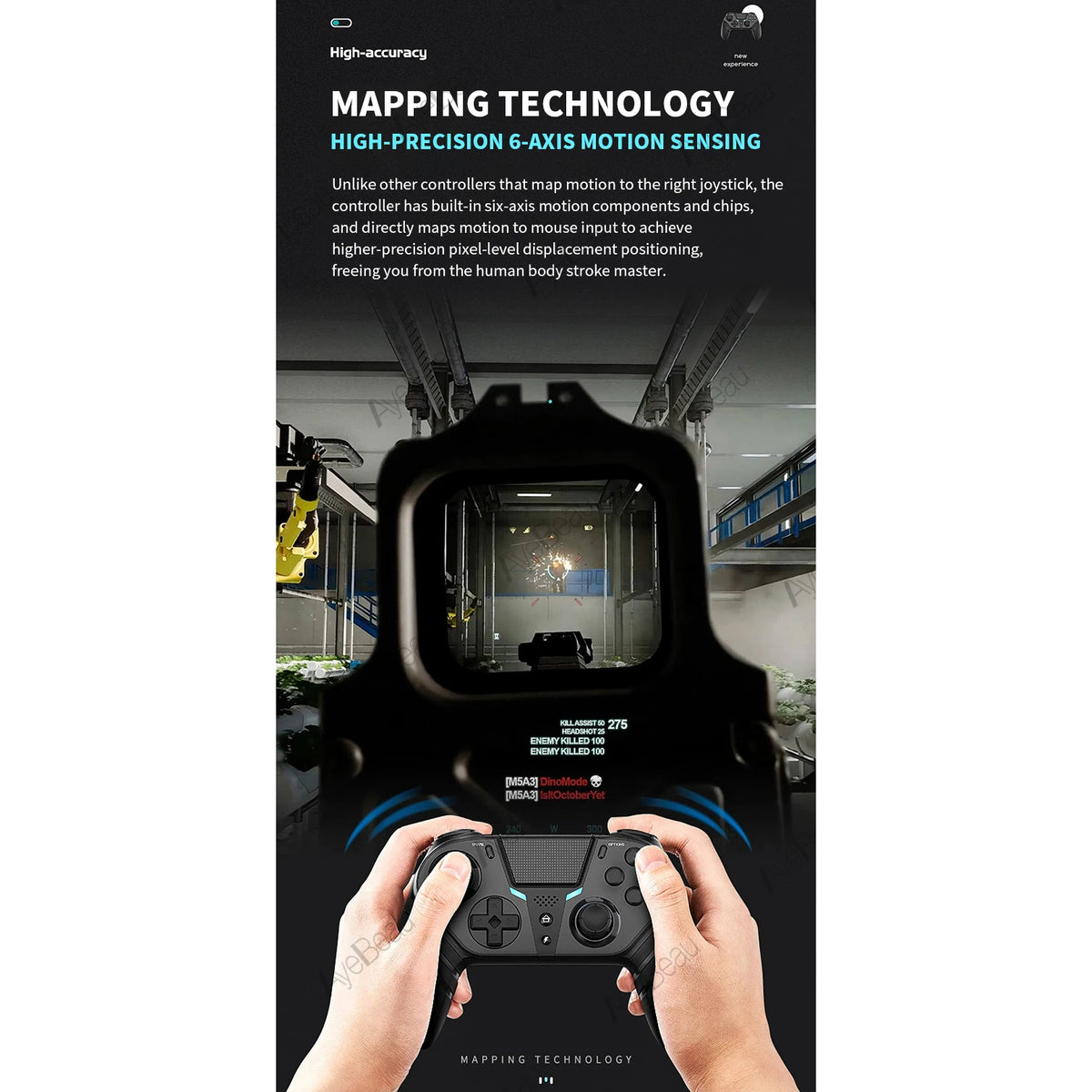 Wireless Game Controller for PS4, PS3, Android and PC